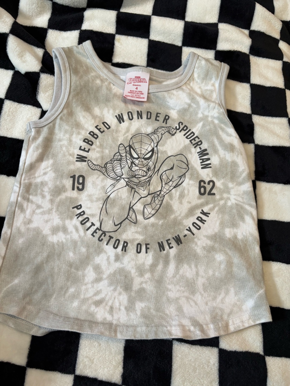 Boys size 4 spider man tank